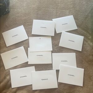 CHANEL Elegant White Stationery Set